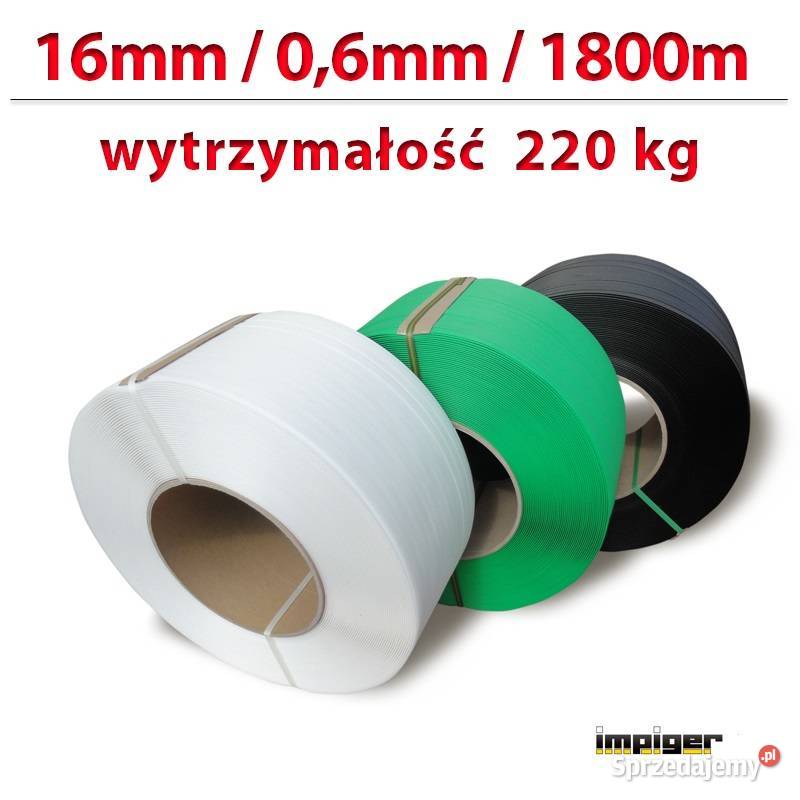 Taśma spinająca PP 16mm06mm1800m wytrz 220 Magazynowanie Siedlce