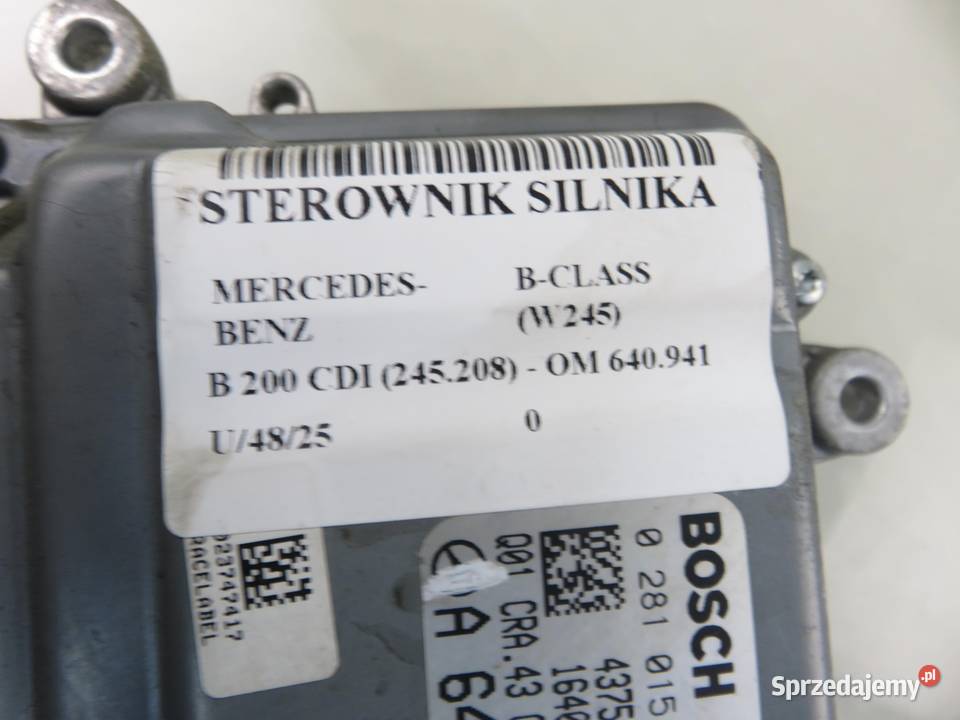 STEROWNIK MERCEDES W245 200 CDI A6401508434