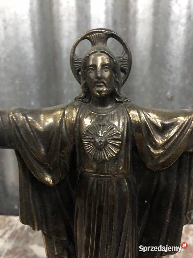 Jezus figurka na kamieniu Łowicz