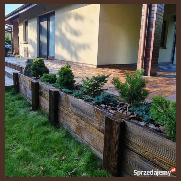 Kwietnik donica warzywnik imitacja drewna