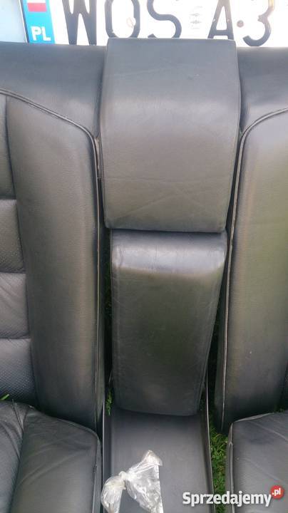 MERCEDES W124 COUPE CZARNA SKÓRA WNĘTRZE KOMPLET Ostrołęka sprzedam