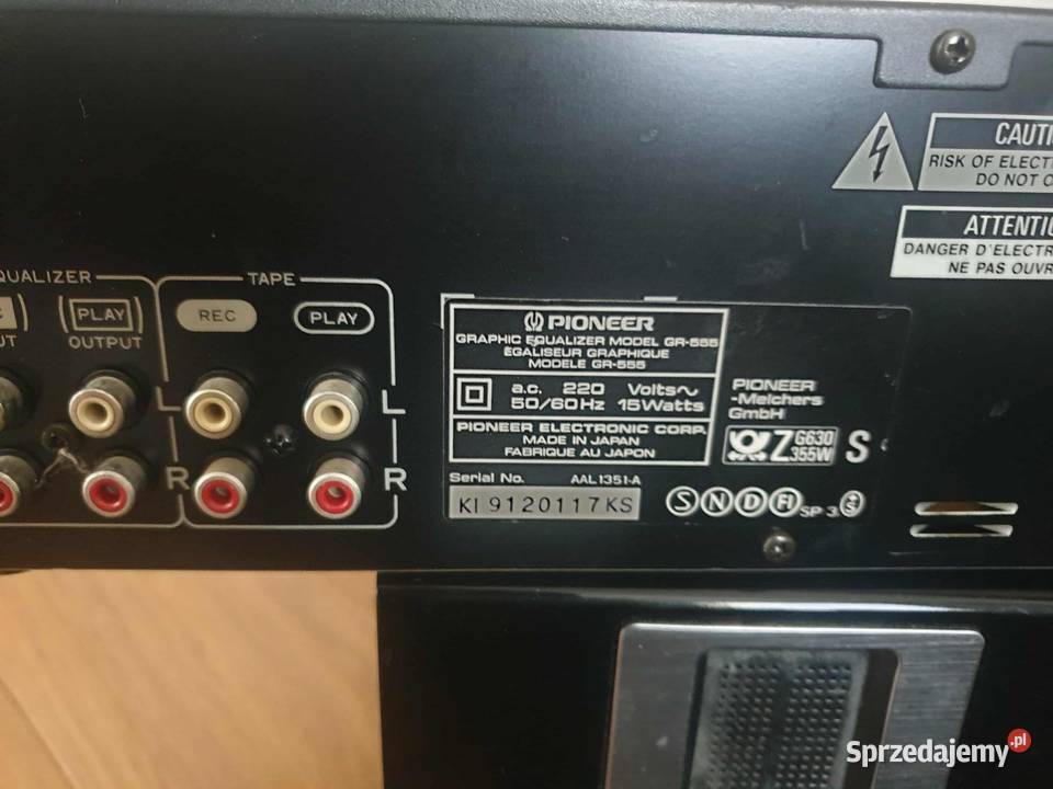 Pioneer gr 555 korektor graficzny duża wieża Leżajsk