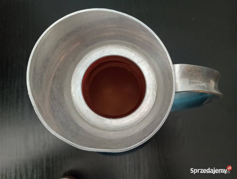 dzbanek termos aluminiowy PRL poj 1 litr