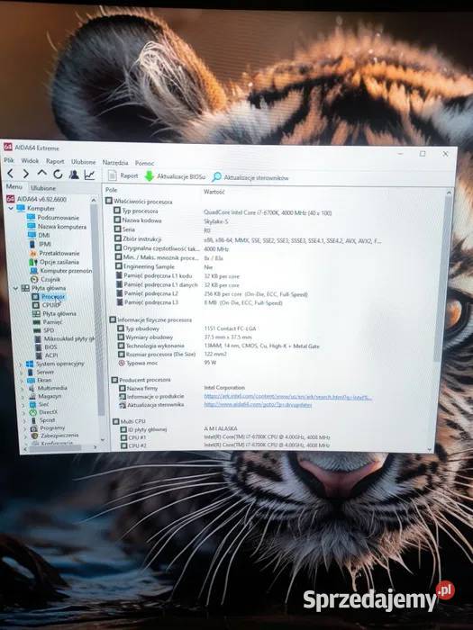 Komputer stacjonarny I7 6700k16gb RAM DDR 41TB Kościerzyna sprzedam