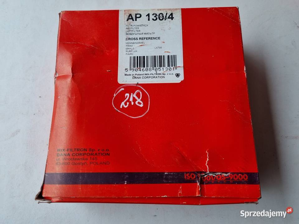 FILTR POWIETRZA Citroen Berlingo Peugeot Partner osobowe Rudka