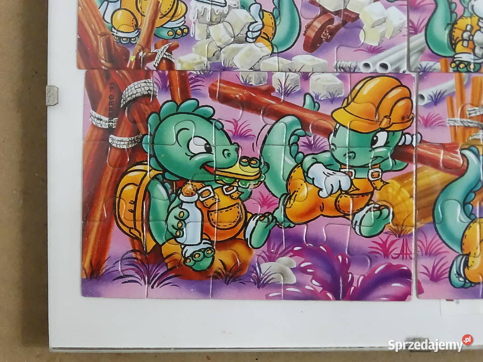 Rarytas 1995 Puzzle Kinder Ferrero Dinozaury Puzzle Biłgoraj sprzedam
