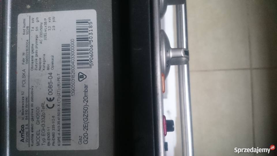 Kuchenka gazowoelektryczna Amica GHO 600 Poznań