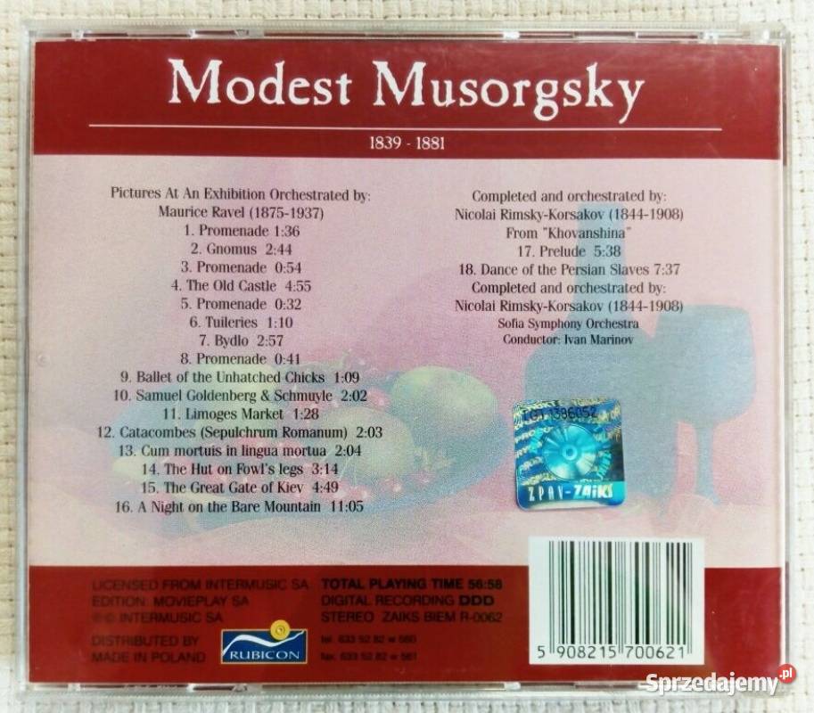 Musorgsky Brahms Bizet kolekcia płyt CD Płyty i kasety Ząbki
