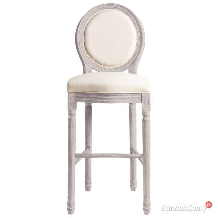 vidaXL Stołki barowe 2 białe lenSKU245351