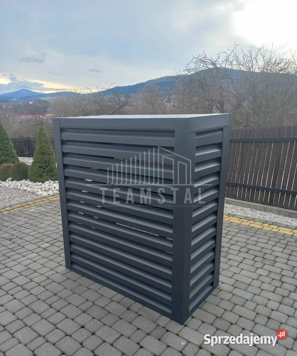Osłona pompy ciepła 110x50x150 antracyt TS581