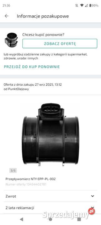 Przepływomierz NTY EPP002 Żeglce