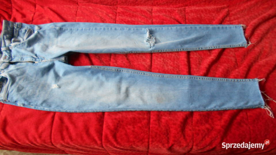 Spodnie jeansowe 38 długie niebieski Spodnie