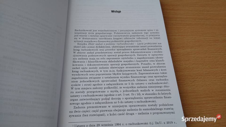 Zbiór zadań z podstaw rachunkowości ujęcie ISBN 9788372284778 pomorskie