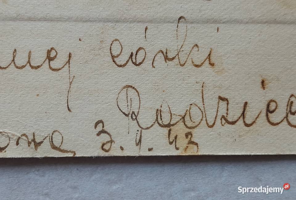 Trzy stare kartki pocztowe II wojna z okupacji w Dąbrowa Górnicza