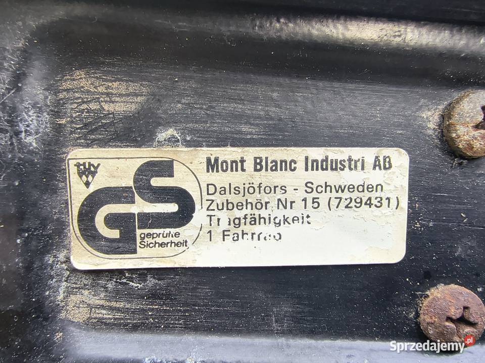 Bagażnik dachowy na 4 rowery Mont Blanc Trzcianka