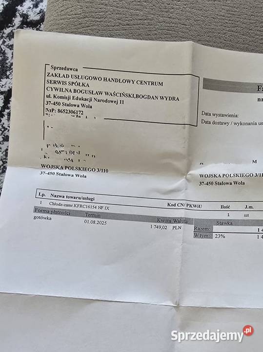 Lodówka Kernau podkarpackie Stalowa Wola