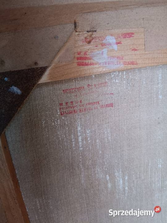 Obraz olejny z pieczątka