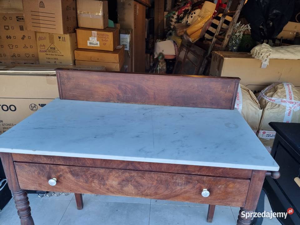 antyczna toaletka z marmurowym blatem Bydgoszcz