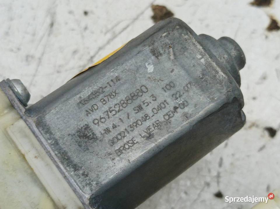 MECHANIZM SZYBY PRAWY PRZÓD 9675924880 Citroen