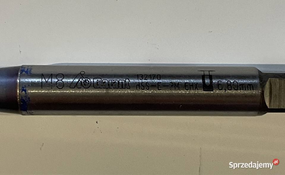 Gwintownik M8 6HX HSSE PM GARANT Czarnożyły