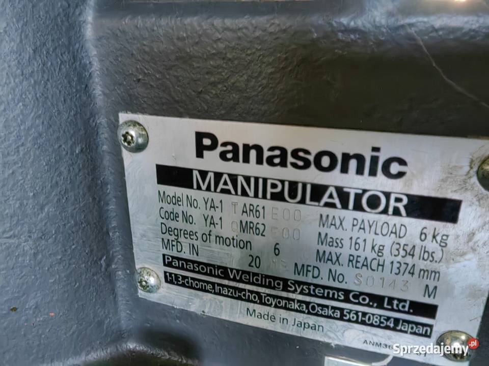 Cela spawająca z robotem Panasonic TA 1400