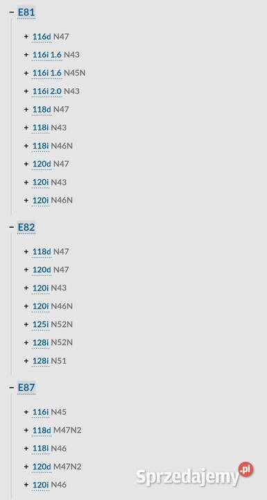 Zwrotnica tył Lewa Prawa BMW e81 e82 E87 e88 E90 podkarpackie Dębica