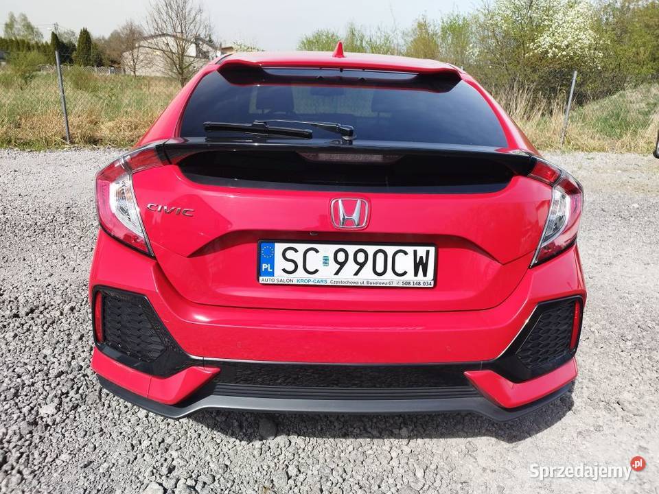 Honda Civic X 15T pełna czerwony Częstochowa