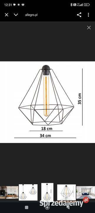 Lampa sufitowa loft
