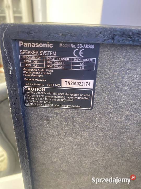 Zestaw Amplituner Kenwood z głośnikami Panasonic Amplitunery Siedlce