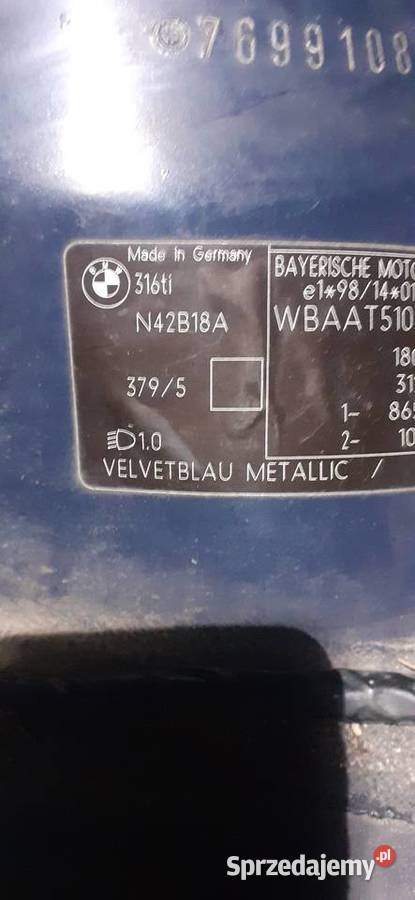 Silnik kompletny BMW N42B18A osobowe Silniki i osprzęt małopolskie Lisia Góra