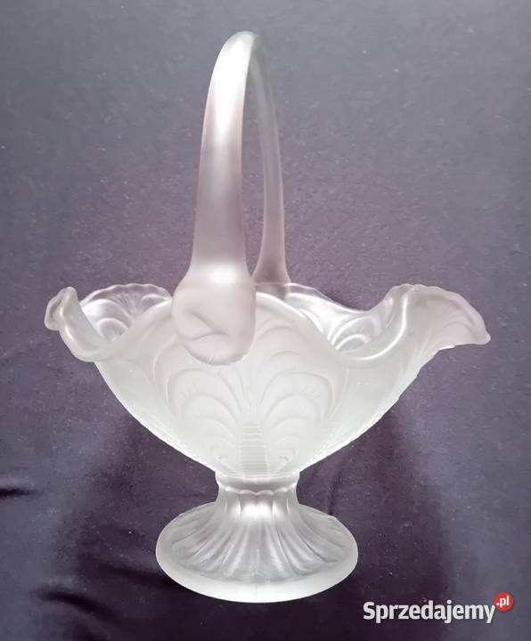 Szklany koszyk szkło satynowe Barolac sprzedam