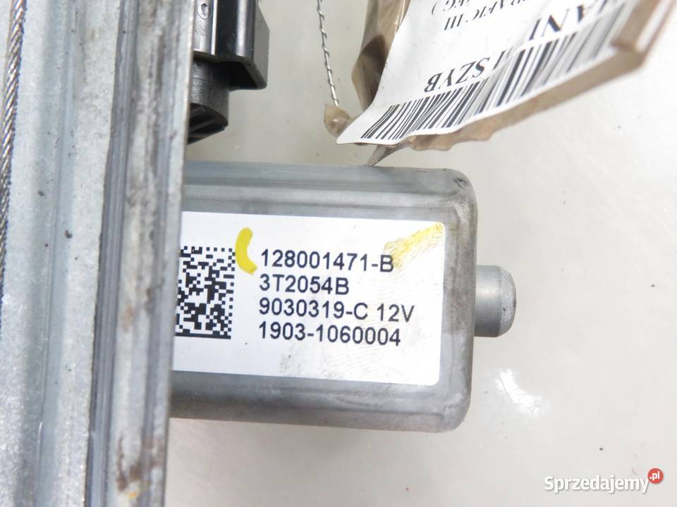 PODNOŚNIK SZYBY PRAWY PRZEDNI RENAULT TRAFIC III osobowe sprzedam