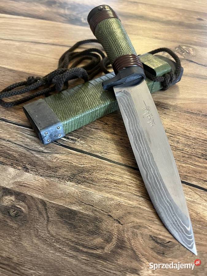 Wyjątkowy japoński nóż Drop Point Hunter NOWY Mrągowo