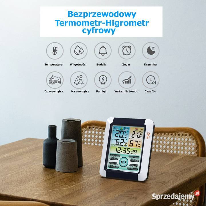 Bezprzewodowa stacja pogodowa termometr Poznań