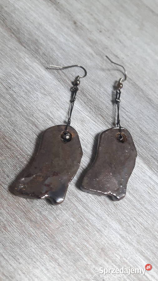 Kolczyki ceramiczne ręcznie wykonane Otwock