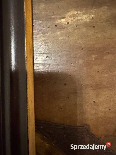 Obraz stary z czasów PRL lata60te antyk w ramie