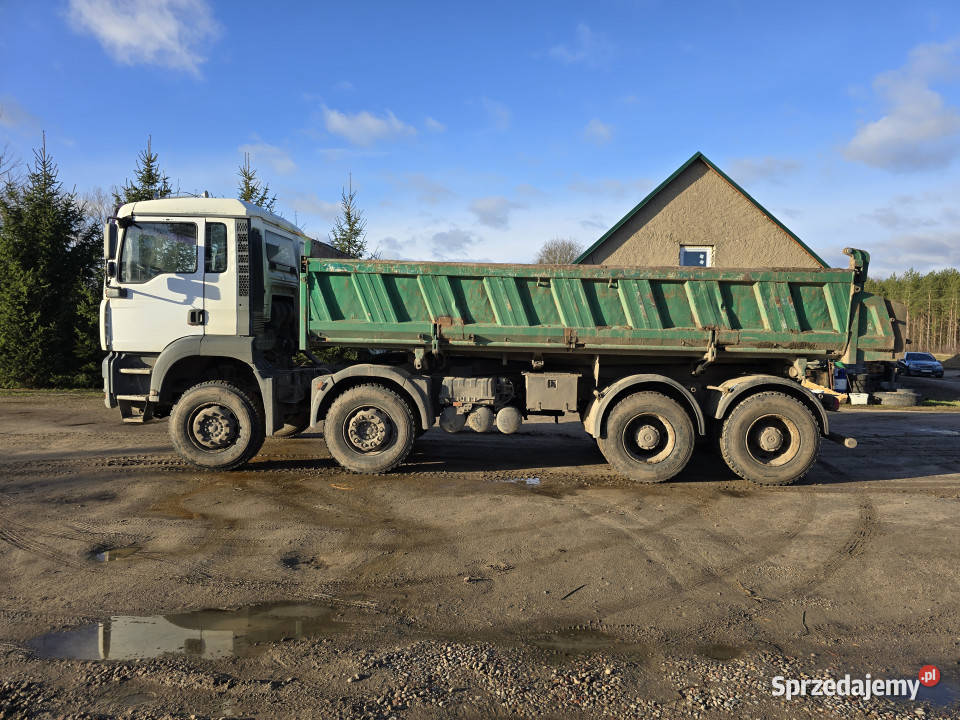 Wywrotka MAN TGA 41360 8x4 hydroburta biały warmińsko-mazurskie Rogalik