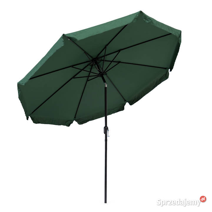 Parasol ogrodowy duży 3 m skośny łamany z korbą