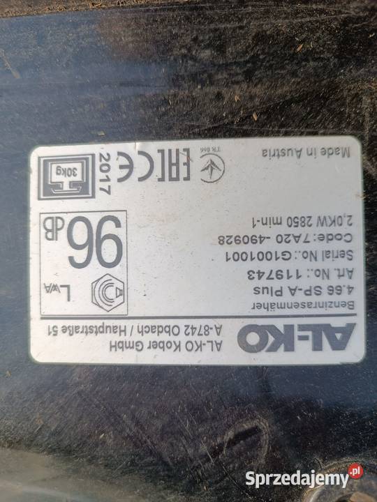 Kosiarka spalinowa ALKO 125 warmińsko-mazurskie Olecko