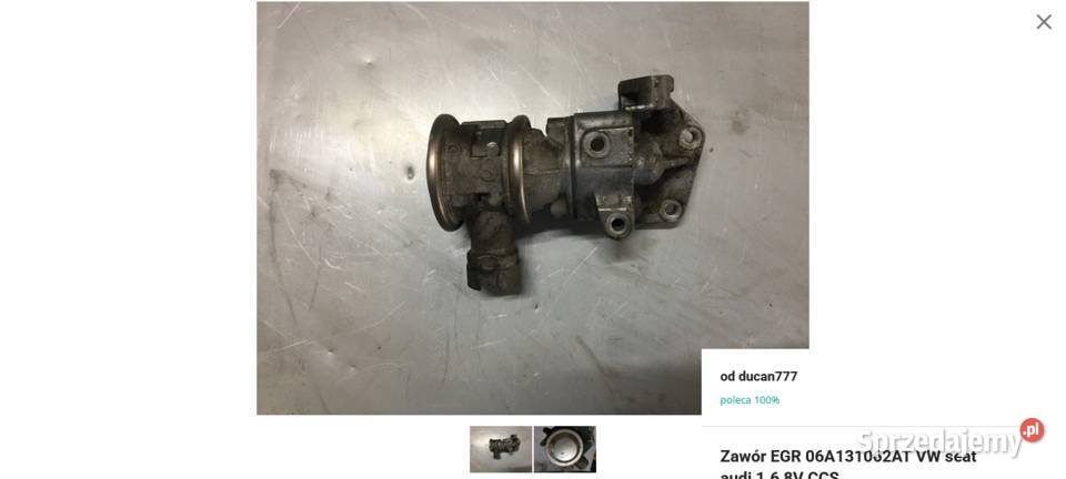 Zawór EGR 06A131062AT VW seat audi 16 8V CCS Jelcz-Laskowice