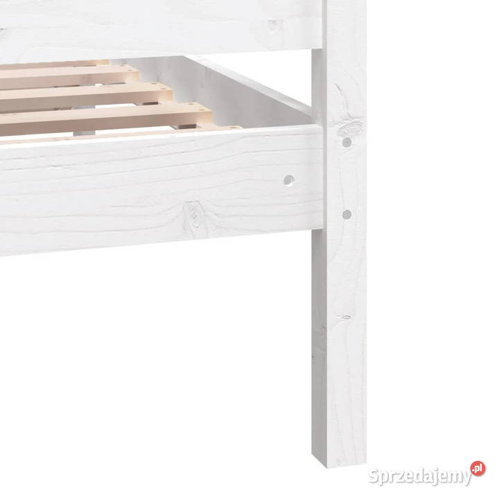 Rama łóżka biała lite drewno sosnowe 200 x 200 mazowieckie