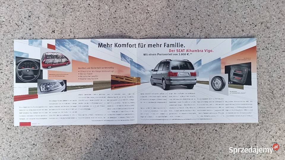 SEAT Alhambra Sport edition Kids Vigo Prospekty Poradniki, albumy i reportaże Bytom