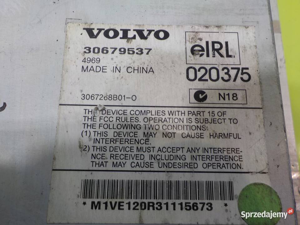 VOLVO S40 II 25 T5 04r AUT wzmacniacz radia mazowieckie Suków