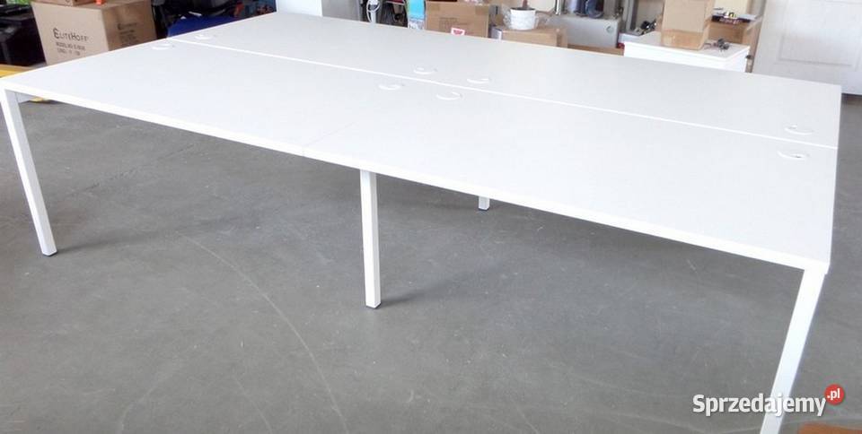 Biurko Wielostanowiskowe BENCH 4 OSOBY MDD Meble Michałowice