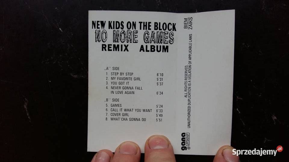 Kaseta magnetofonowa NKOTB No more games Remix