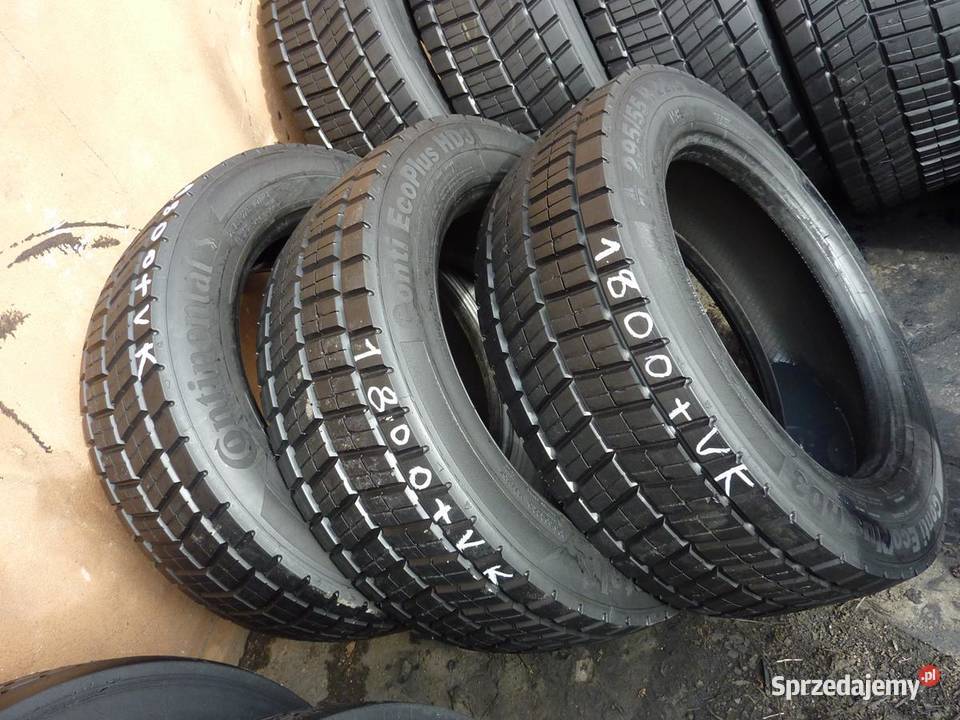 4x Opona używana ciężarowa 29555R225 CONTINENTAL Zaścianki sprzedam