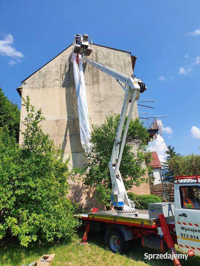 Wynajem Podnośnik koszowy Zwyżka 20m śląskie Pszczyna wynajem