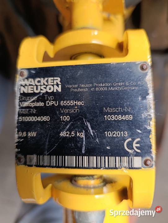 Zagęszczarka WACKER DPU 6555Hec Pozostałe wielkopolskie