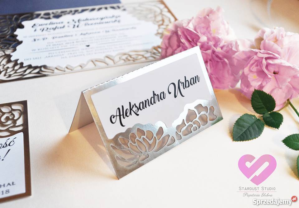Wyjątkowe zaproszenia ślubne Flower Frame Białystok