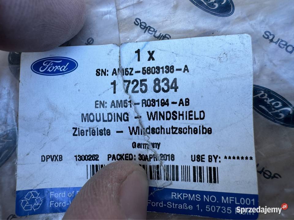 Listwa szyby czołowej prawa lewa Ford c mk2 Sieraków